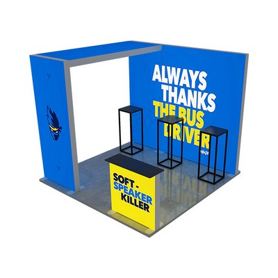 10' Backlit Trade Show Display - Design 2 (Single Sided)