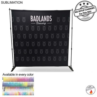8' Exhibitor Expanding Display Kit, Media Wall, Backdrop, with Full Color Graphics