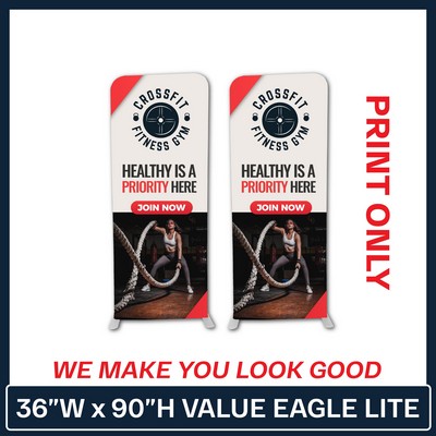 Value | 3' W x 90" H Eagle Lite | Double-Sided Graphic Only