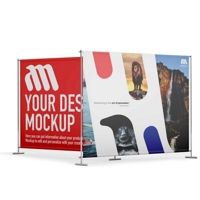 Backdrop 8'x8' - BANNER AND STAND
