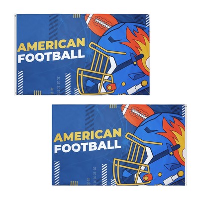 3' X 5' Double Sided Printed Knitted Polyester Flags With Grommets