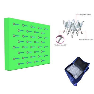 10' x 8' Step and Repeat Fabric Pop Up Straight Display Package