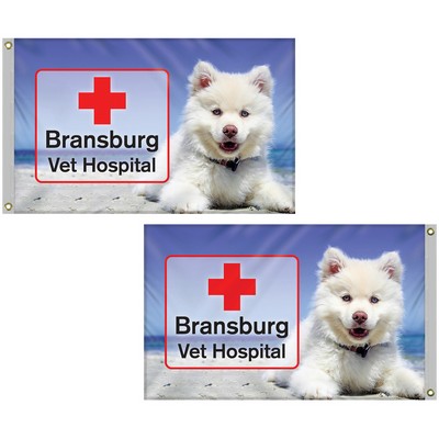 2.5' x 4' Standard Digitally Printed Double Sided Knit Poly Flag