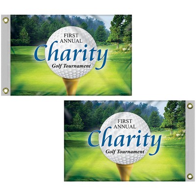 16" x 24" Standard Digitally Printed Double Sided Knit Poly Flag