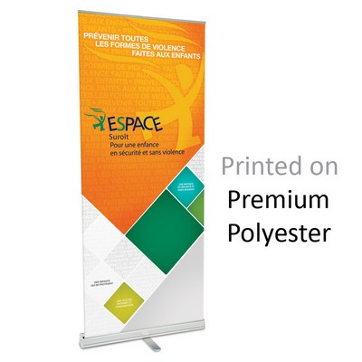 33" W X 82" H Pp Retractable Banner & Stand