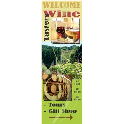 X-Stand Small Economy Gloss Vinyl Banner (Banner Only) Full Color