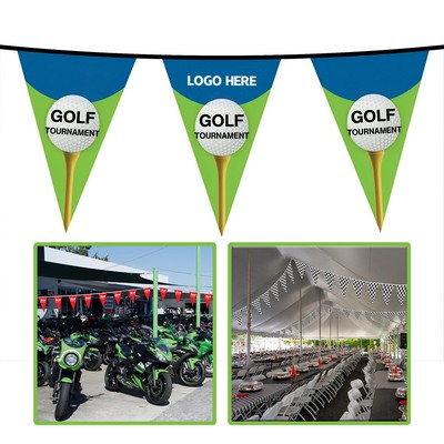 PVC Triangular Pennant String 360"
