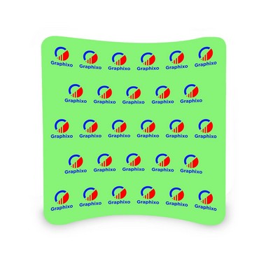 8' x 8' Step and Repeat Curved Pillow Case Backdrop (Graphic only)