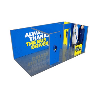 20' Backlit Trade Show Display - Design 7 (Double Sided)