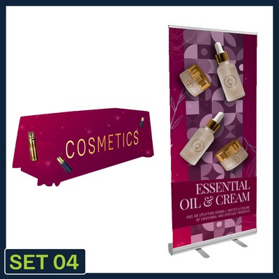 SET 4 | 6' Standard Throw - Made in the USA + 33.5" Econo Retractable (Graphic & Hardware Package)