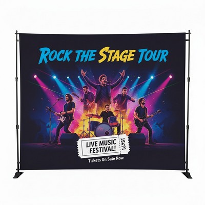 8' X 10' Backdrop Step And Repeat Banner Stand