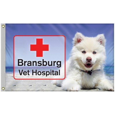 2.5' x 4' Standard Digitally Printed Single Reverse Knit Poly Flag