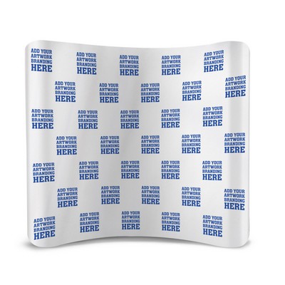 8' x 8' Step and Repeat Curved Pillow Case Backdrop Package