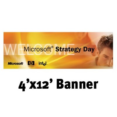 Custom Full Color Banner 4'x12'- 13 oz. Vinyl with grommets