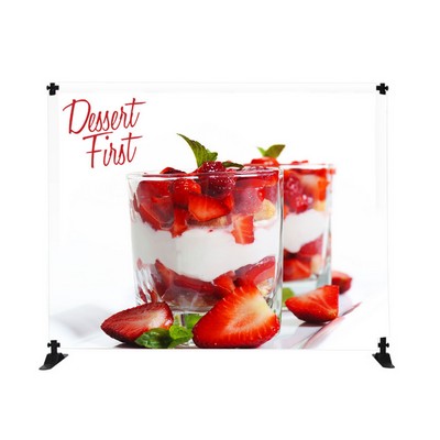 4' Mini-Slider Banner Stand - 4'h Fabric Graphic Package