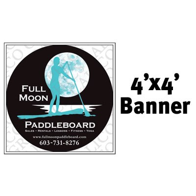 Custom Full Color Banner 4'x4'- 13 oz. Vinyl with grommets