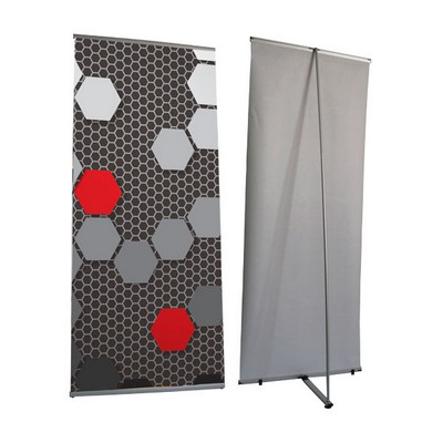 31.5" L Banner Stand - Single Sided w/ 31.5" x 79" Graphic