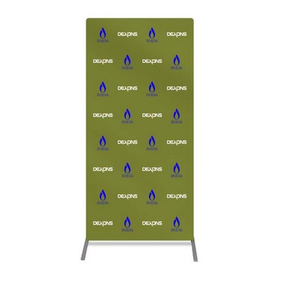 4' x 6.5' Economy Step and Repeat Banner Stand (Graphic only)