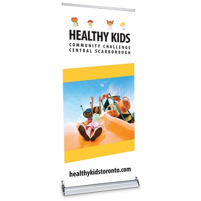 33" W X 82" H Quick Change Retractable Banner & Stand