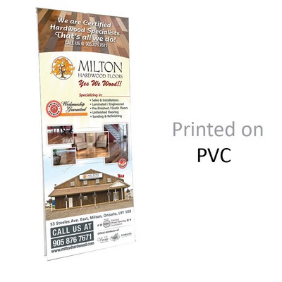 33" W X 80" H Replacement Banner Only, Premium Polyester.