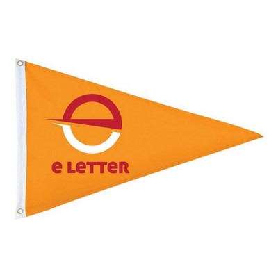 16"x24" Double-Sided Triangle Pennant Flag w Blockout Inter-layer & Digital Print