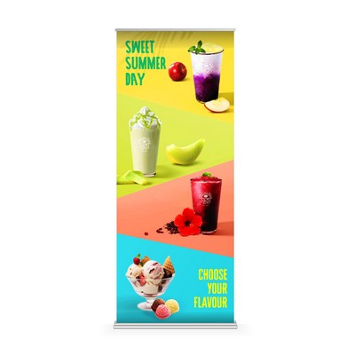 36" X 92" Wide Super Deluxe Retractable Banner Kit/Product Bundle